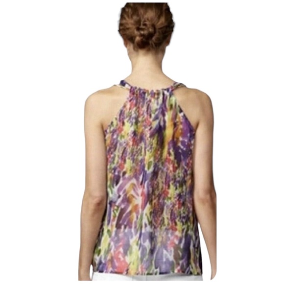 Cabi #730 Petals Floral Surplice Tank Blouse Size Small - Picture 5 of 10